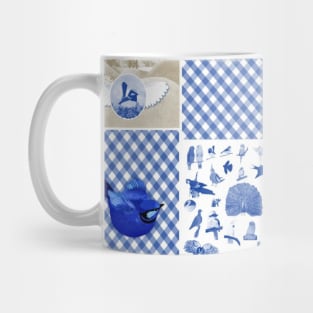 Bird Lovers Patchwork Pattern Mug